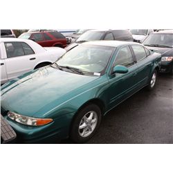 1999 OLDSMOBILE ALERO 91, GREEN, VIN # 1G3NL52EXXC391654