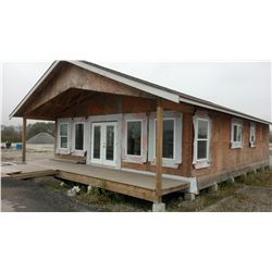 30' X 40' SINGLE FLOOR HOUSE.  FINISHED ROOF, INTERIOR WALLS AND ELECTRICAL ARE ROUGHED IN.