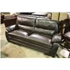 Image 2 : BRENTWOOD BROWN LEATHER SOFA, LOVE SEAT AND CHAIR SET