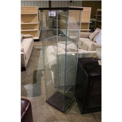 GLASS FOUR TEAR DISPLAY STAND