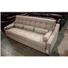 Image 1 : BEIGE FABRIC THREE SEAT SOFA WITH CUSIONS