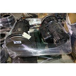 PALLET OF 2 TRANSMISSIONS ON STANDS