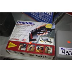 DREMEL SANDING KIT & 12 VOLT ELECTRIC CAR JACK