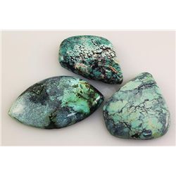 Natural Turquoise 195.02ctw Loose Gemstone 3pc Big Size