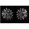 Image 2 : Designer Sterling Silver 13.84g Blue Sapphire Earring 1