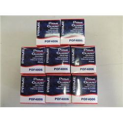 LOT 8 PRIME GUARD OIL FILTERS PART# POF4006