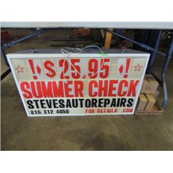 36"X24" STORE FRONT BACK LIT SIGN - COMPLETE SETS
