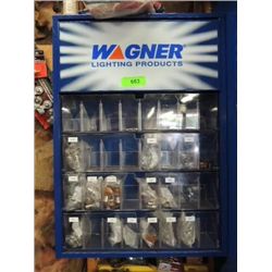 WAGNER LIGHTING AUTOMOTIVE BULBS & STORAGE RACK
