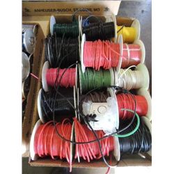 LOT 18 SPOOLS ELECTRICAL WIRE 12 TO 18 GUAGE