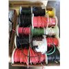 Image 1 : LOT 18 SPOOLS ELECTRICAL WIRE 12 TO 18 GUAGE
