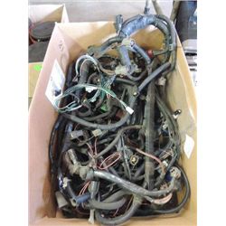 BOX LOT USED AUTOMOTIVE ELECTRICAL WIRIMG HARNESSE