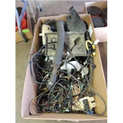 BOX LOT USED AUTOMOTIVE ELECTRICAL WIRIMG HARNESSE
