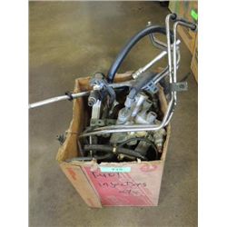 BOX LOT USED AUTOMOTIVE FUEL INJECTORS