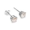 Image 1 : 14K WHITE GOLD 0.40ct H-I,SI-2 DIAMOND STUD EARRING
