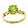 Image 1 : 14k Yellow Gold 1.15ct Peridot Solitaire Ring