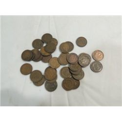 LOT 35 US COINS MIX DATE CIRCULATED INDIAN HEAD