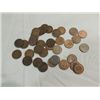 Image 1 : LOT 35 MIX DATE CIRCULATED INDIAN HEAD PENNIES
