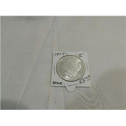 1904-O UNC MORGAN SILVER DOLLAR.