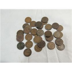 LOT 35 US COINS MIX DATE CIRCULATED INDIAN HEAD