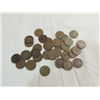 Image 1 : LOT 35 MIX DATE CIRCULATED INDIAN HEAD PENNIES