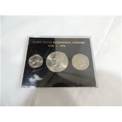 LOT 5 SET 1976 BICENTENNIAL US COINS DOLLAR, HALF