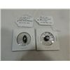 Image 1 : LOT 2 BLACK ONXY, 10K WHITE GOLD, SMALL DIAMOND