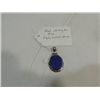 Image 1 : VINTAGE STERLING SILVER PENDANT & LAPIS LAZULI GEM