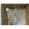 Image 2 : LOT 13 STERLING SILVER JEWELRY BRACELET, PINS,