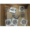 Image 2 : LOT 17 VINTAGE STERLING SILVER JEWELRY: PINS,