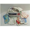 Image 1 : BOX LOT VINTAGE LADYS HANDKERCHIEFS VARIOUS STYLES