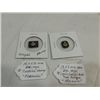 Image 1 : LOT 2 14X10MM BLACK ONYX & 10K GOLD MASONIC SYMBOL