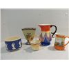 Image 1 : LOT 5 VINTAGE CZECHSLOVAKIAN CERAMICS: 2 PITCHERS,