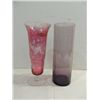 Image 1 : LOT 2 MID CENTURY MODERN CRANBERRY & AMETHYST GLAS