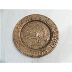 WINNEBAGO COUNTY BRONZE COMMEMORATIVE PLATE