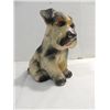 Image 1 : VINTAGE 1930S CHALK FIGURE OF A PUPPY HAND PAINTED