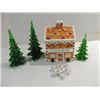 Image 1 : LOT 5 HOLIDAY ITEMS: GINGER BREAD COOKIE JAR, 3