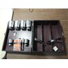 Image 1 : LEATHER CASE 3 BOTTLE WHISKEY HOLDER & ALUMINUM
