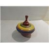 Image 1 : VINTAGE PRESSED METAL CHILD'S SPINNING TOP