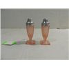 Image 1 : VINTAGE PAIR PINK DEPRESSION SALT & PEPPER SHAKERS