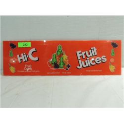 24X7 BACK LIT PLASTIC HI-C FRUIT JUICE DRINK SIGN