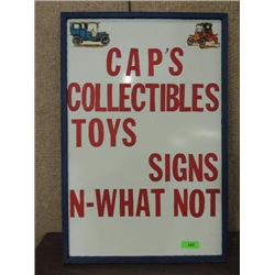 24X26 ALL WOOD SIGN CAP'S COLLECTIBLES TOYS & SIGN