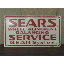 36X20 METAL SINGLE SIDED SEARS SERVICE CENTER SIGN