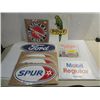 Image 1 : LOT 8 PETROLIANA LARGE ADVERTISE STICKERS: SPUR,