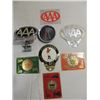 Image 1 : LOT 8 VINTAGE (3) AAA TOPPERS, 4 METAL AUTO CLUBS