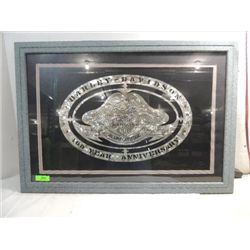 39X27 FRAME HARLEY-DAVIDSON METAL 100TH ANNIV LOGO