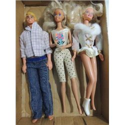 LOT 3 VINTAGE MATTEL BARBIE DOLLS 1966 BARBIE,