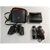 Image 1 : LOT 2 VINTAGE BINOCULARS IN LEATHER CASES: