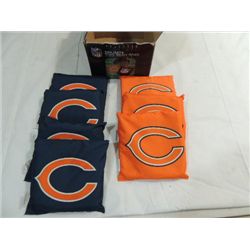 NFL TAILGATE 8 TOSS BEAN BAGS CHICAGO BEARS