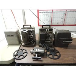 LOT 3 BELL & HOWELL SUPER 8MM MOVIE CAMERA & 2