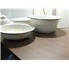 Image 3 : LOT 4 VINTAGE ENAMALWARE: 3 WASH BASINS & COFFEE